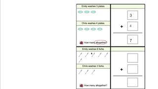 Addition word problems ULS