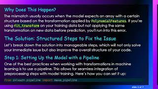 Troubleshooting the ValueError When Using PolynomialFeatures in Python Machine Learning