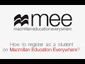 How to register as a student on macmillan education everywhere