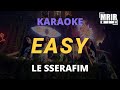 Le sserafim   easy karaoke instrumental with lyrics