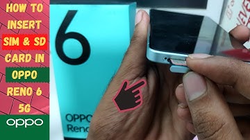 How to Insert Sim & SD card in OPPO RENO 6 5G | How to Put SIM Card in OPPO Reno 6 5G