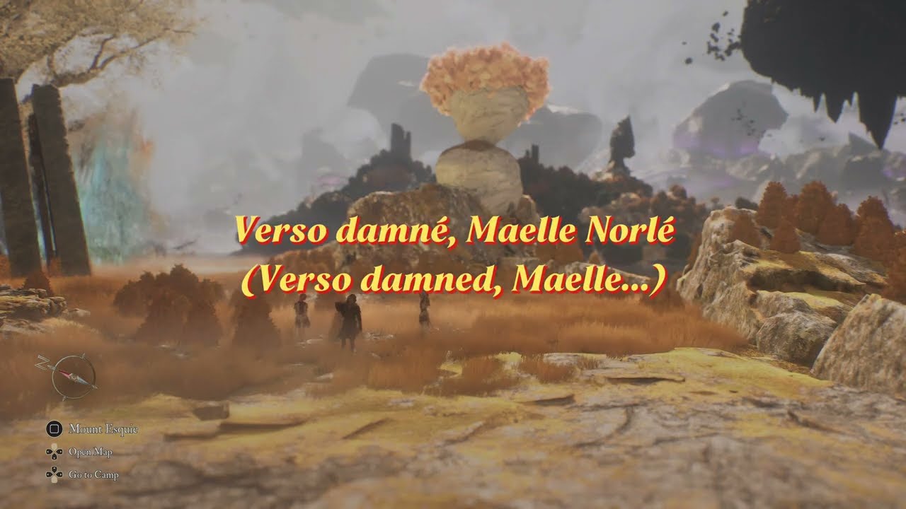 Déchire la Toile (World Map Act 2) with lyrics  - Clair Obscur: Expedition 33 OST [4K HDR]