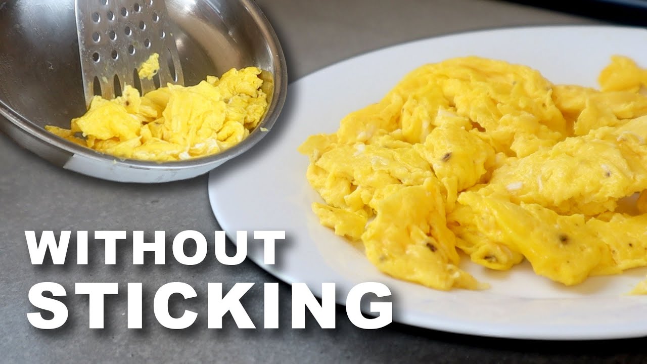 How to Cook Scrambled Eggs in a Stainless Steel Pan (Video