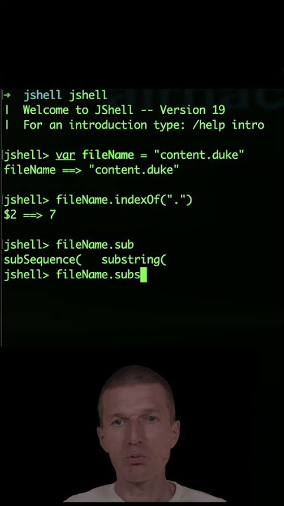 String#substring and jshell #airhacks #java #short