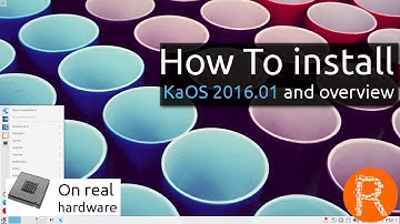 How To install KaOS 2016.01 and overview | A lean KDE Distribution