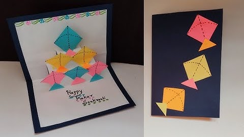 Makar Sankranti Card Making | 3D Pop Up Card | Easy Pongal Card | Lohri Card Idea | Handmade Card