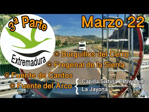 Extremadura (3ª parte) - de Burguillos del Cerro a Fuente del Arco - Viajar en autocaravana.