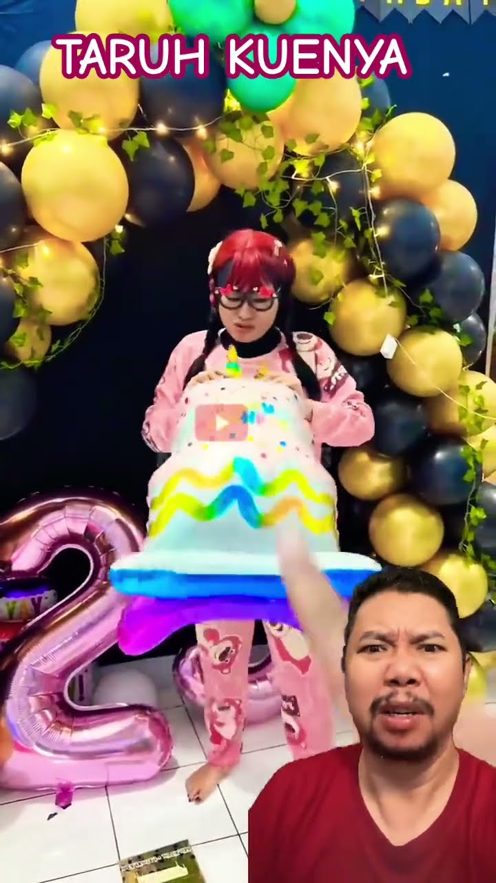 TARUH KUENYA NANTI JADI KINGKONG!!!!? #balloon #funny #comedy