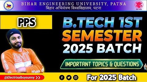BEU Patna B.Tech 1st Semester  PPS (C-Language) Important Question  2025  #beupatna #beupatnaexam 