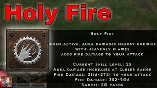 D2R Skills \& Abilities - Holy Fire, Offensive Auras (Paladin)