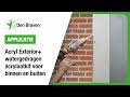 Zwaluw Den Braven Acryl Exterior+: Regenbestendige acrylaatkit | Applicatie | Bostik Benelux