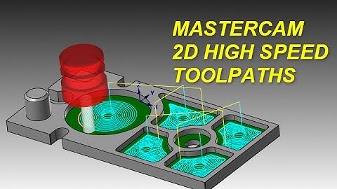MASTERCAM TUTORIAL - 2D HIGH SPEED TOOLPATH- PART2