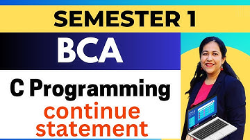 L-27  continue statement in loops #anjaliluthra #bca #btech #bsc #placement #programming#coding