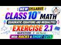 Class 10th Math New Book 2026 Chapter-2 Exercise 2.1 Question 1 - All Parts - (i-vi)