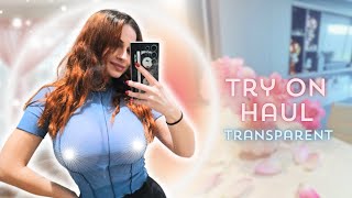 Transparent Clothing Try on Haul with Angelina | Sheer Tops