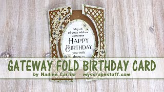 How To Make A Gateway Fold Birthday Card