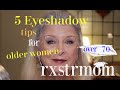 EYESHADOW TIPS FOR OLDER WOMEN ~OVER 70~Powder and Cream-Color|Application|Technique