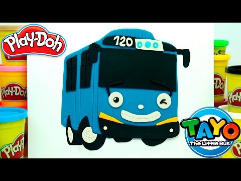 ТАЙО: Лепим из Пластилина Плей До маленький автобус Тайо Развивающее Видео для детей