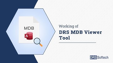 How to Open Access Database Files MDB & ACCDB Using DRS MDB Viewer