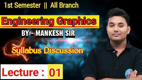 Polytechnic first semester engineering Graphics syllabus discussion by Mankesh Sir 