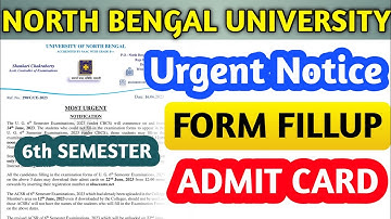 #NBU 6th Semester Exam Notice📄