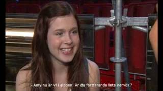 Be Amys Interviewer to Amy about 'melodifestivalen' and Amy answer you