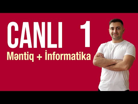 🔴 CANLI 1 (Məntiq + İnformatika)