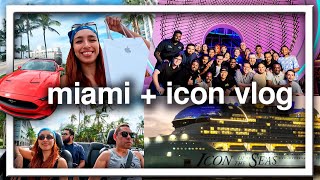 día en miami y noche previa a la inauguración del icon of the seas 🤩🛳️