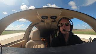 Columbia 300 N303LM Landing with dogs in back for Pilots and Paws (PnP) mission