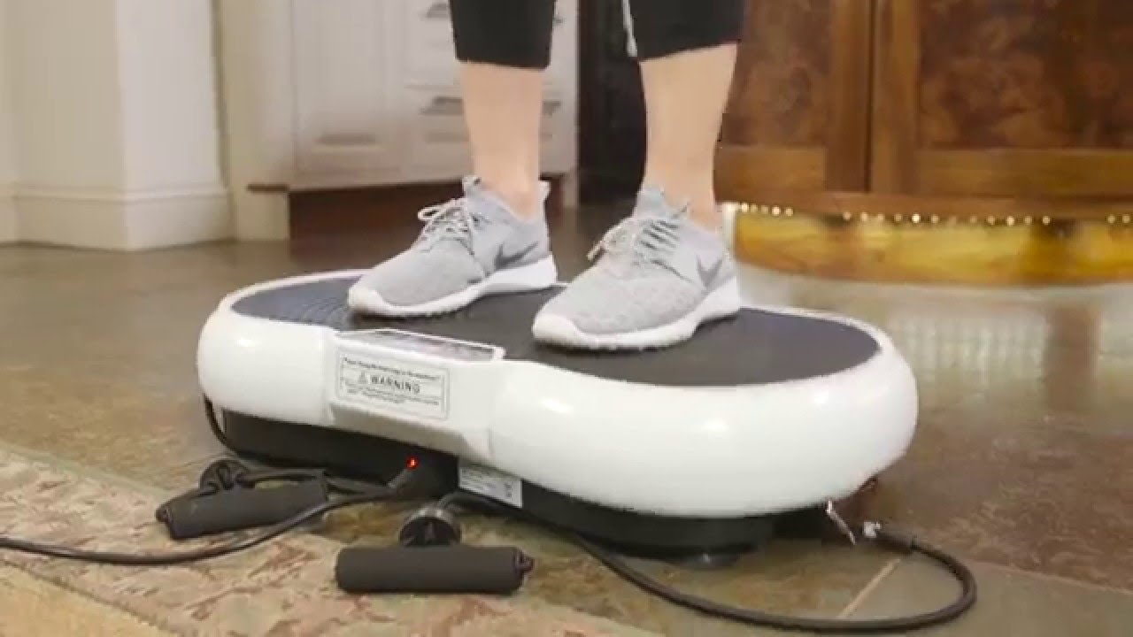 Mediashop VibroLegs Vibration Plate Combination of Vibration and Massage 3 Programmes The Original from the TV Includes Remote Control Training Plan