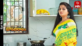 Mouna Poratam | 27th April 2024 | Full Episode No 645 | ETV Telugu