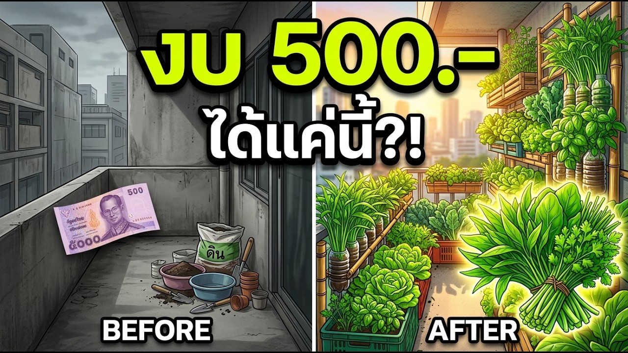 500 แลกสวนผักได้แค่นี้?! แฉต้นทุนทำแปลงผักฉบับคนพื้นที่น้อย
