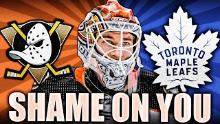 TORONTO, YOU SHOULD BE ASHAMED FOR THIS… (ANAHEIM DUCKS GOALTENDER DISRESPECTED: LUKAS DOSTAL) Leafs