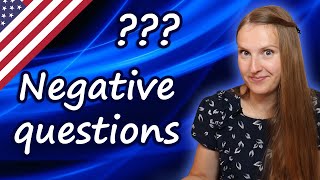 Negative questions in English, answers, word order