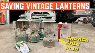 I Bought FOUR Vintage Coleman Lanterns At A GARAGE SALE *Will They Light?*