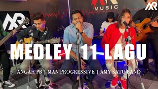 Download lagu Medley 11 Lagu - Angah Pb L Man Progressive L Amy Satu Band X Projector Band Mp3 Video Mp4