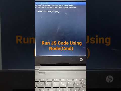How to Run Javascript code in command prompt using Node Js #javascript #nodejs #codeviaaman #cmd