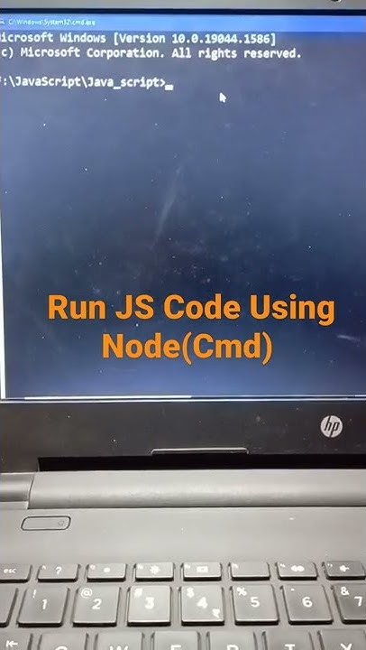 How to Run Javascript code in command prompt using Node Js #javascript ...