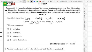 Edexcel A2 GCE Chemistry Unit 4 Question Paper May 2016 question (1) Solution