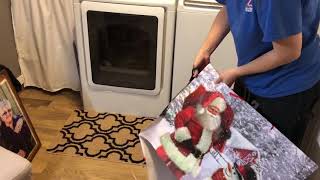 Mod Podging a Christmas Bag to a Wooden Canvas by Pink Sawdust LLC 1,921 views 5 years ago 2 minutes, 19 seconds