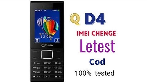 Q mobile d4 imei cod no service emergency call  tested cod