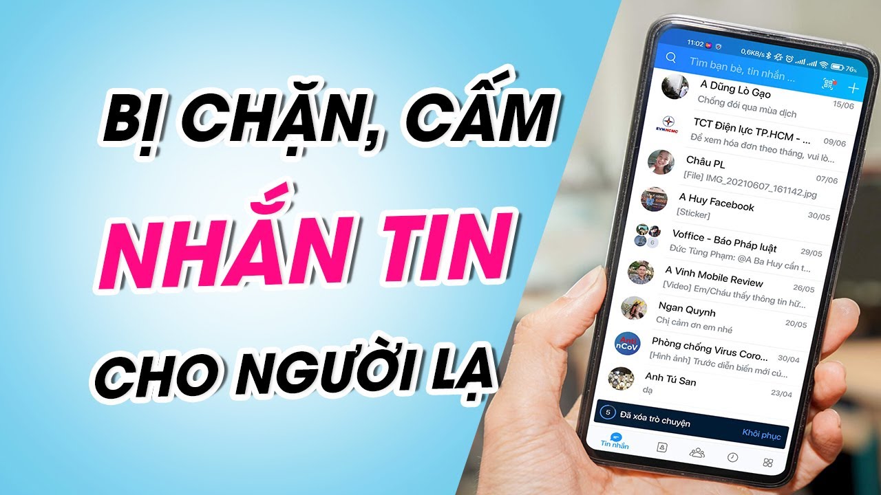 Cách khắc phục khi Zalo bị cấm, bị chặn nhắn tin cho... - youtube