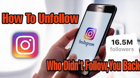 How To Unfollow People Who Don