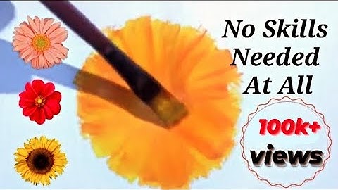 5 Easy Flower Painting Techniques | No Skills Needed For This (2025)