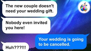 【Apple】My old coworker is so angry to see me at her wedding she throws wine all over me..Big mistake