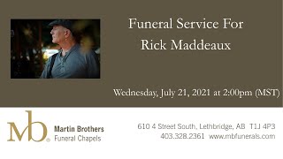 Funeral Service for Rick Maddeaux