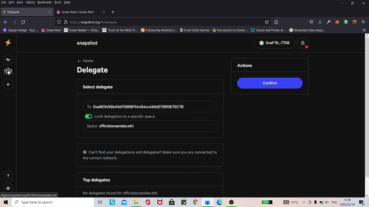OceanDAO: Vote Delegation Process