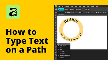 How to Type Text on a Path in Affinity 3