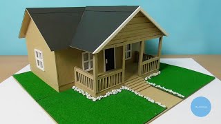 DIY A Beautiful House from Cardboard | Easy and Simple Cardboard House