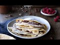 Easy Vegan Crepes with Homemade Nutella